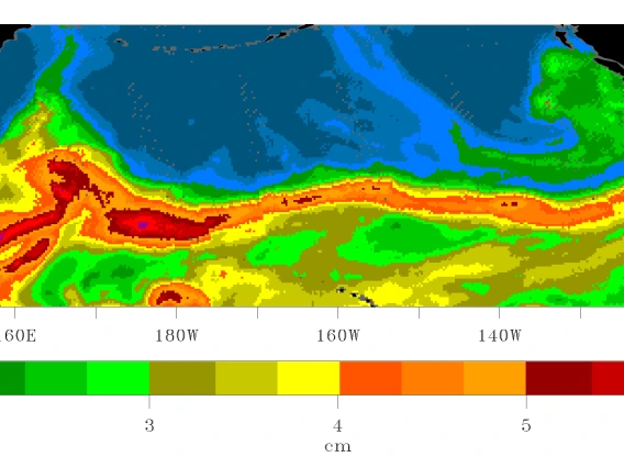 Extreme precipitation associated with atmospheric rivers (seen here from space hitting the California coast), is projected to increase.