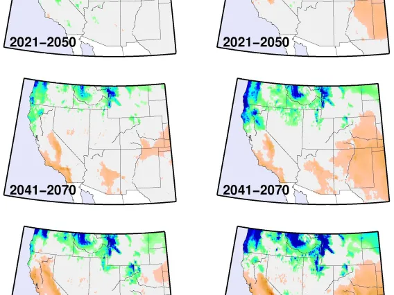 Models project lower precipitation in the southern part of the Southwest and little change or increased precipitation in the northern part.