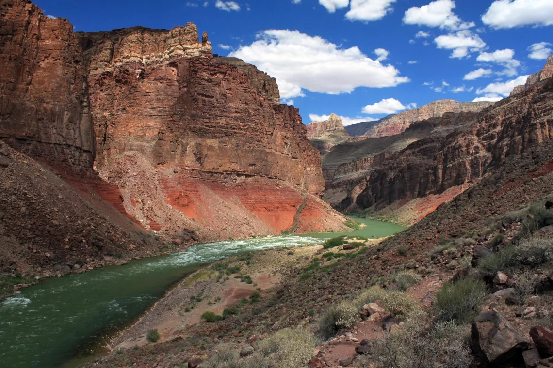 Streamflows in the four major drainage basins of the Southwest were 5–37% lower during 2001–2010 than their average flows in the 20th century.