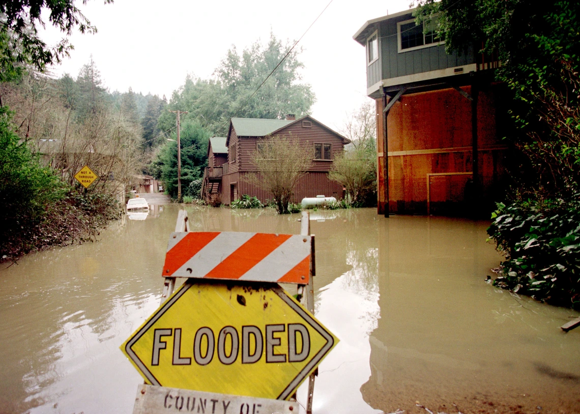 Floods from winter storms on the western slopes of the Sierra Nevada have been projected to increase in intensity in winter.