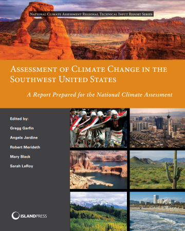Screenshot of cover page for Climate Assessment Report.