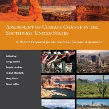 Screenshot of cover page for Climate Assessment Report.